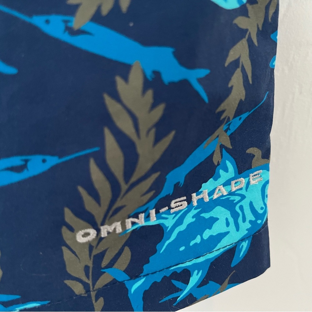 Columbia Blue and Tan Rash Guard UPF 50 Protection - Picture 3 of 7